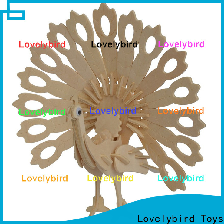 beautiful wooden 3d animal puzzles suppliers for kids