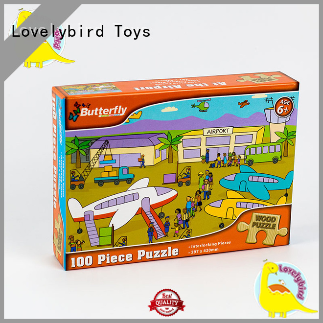 Lovelybird Toys wooden puzzles for adults with poster for adult