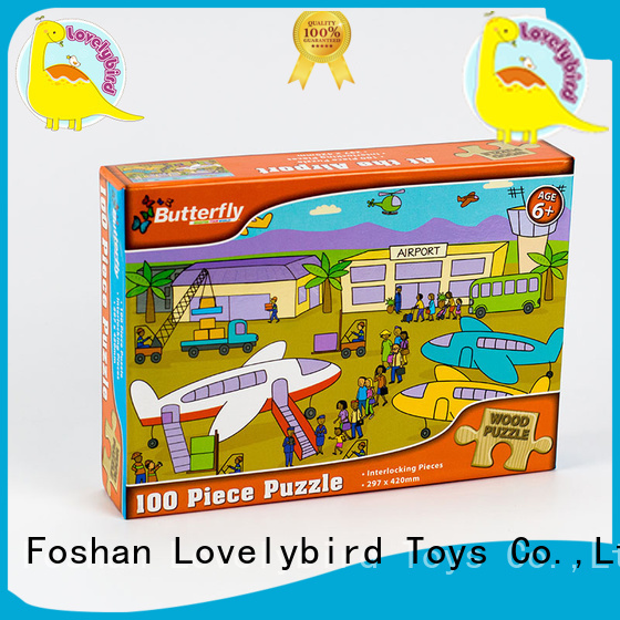 educational custom wooden puzzles with frame for kids