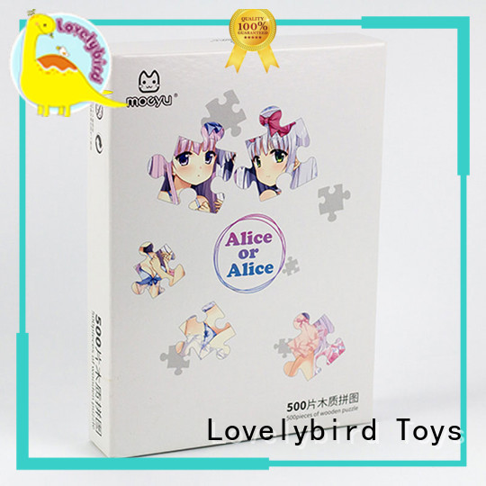 Lovelybird Toys wooden puzzles with frame for adult