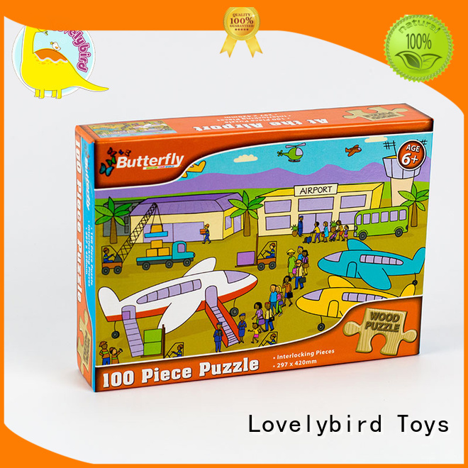 wooden puzzles for toddlers with poster for adult Lovelybird Toys