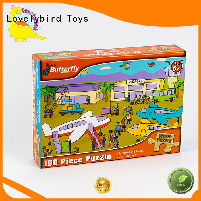 Lovelybird Toys all kinds childrens wooden puzzles with poster for sale