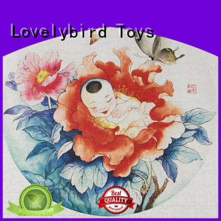 childrens wooden puzzles with poster for entertainment Lovelybird Toys