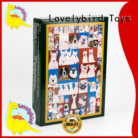 Lovelybird Toys finished simple wooden puzzles with poster for entertainment