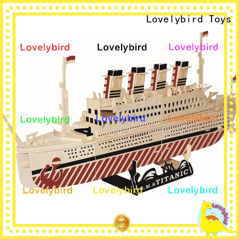 Lovelybird Toys 3d wooden puzzle car suppliers for sale