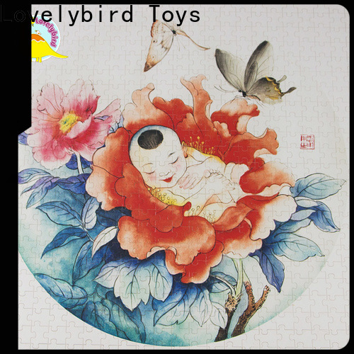 Lovelybird Toys wooden puzzles for kids with frame for entertainment