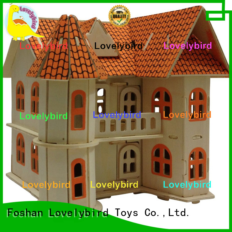 Lovelybird Toys 3d wooden puzzle house suppliers for adults
