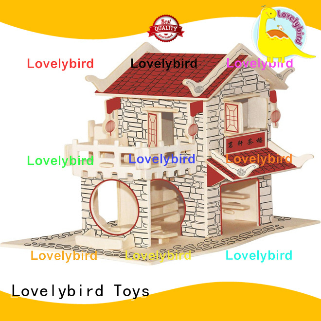 Lovelybird Toys interesting 3d wooden puzzle house suppliers for sale