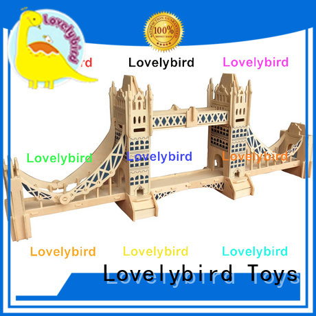 custom 3d wooden puzzle house factory for kids