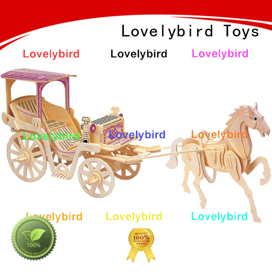 Lovelybird Toys 3d wooden puzzle ship suppliers for kids