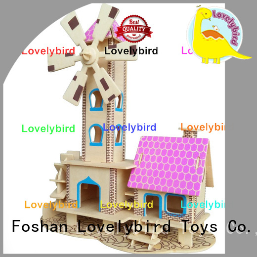 Lovelybird Toys hot sale 3d building puzzle factory for present