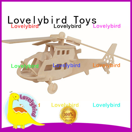 Lovelybird Toys 3d wooden car puzzle factory for sale