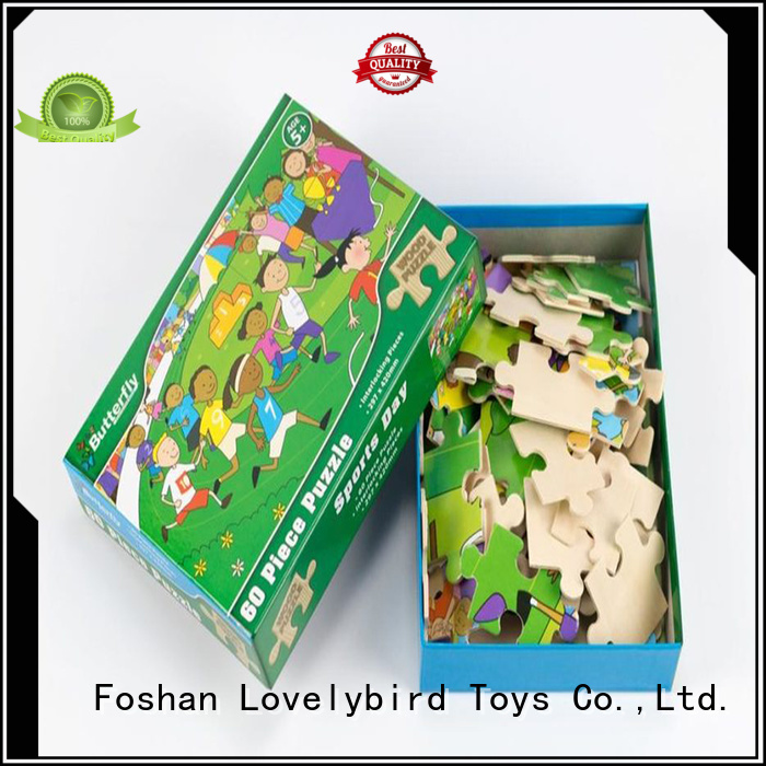 Lovelybird Toys wooden puzzles for toddlers with poster for entertainment