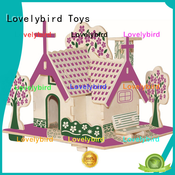 Lovelybird Toys 3d wooden house puzzles factory for business