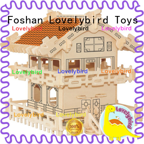 Lovelybird Toys new 3d wooden puzzle house factory for adults