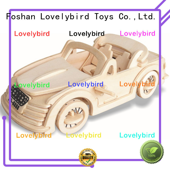 Lovelybird Toys best 3d wooden puzzle car factory for present