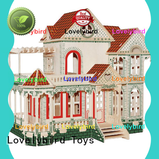 Lovelybird Toys good selling 3d wooden house puzzles factory for business