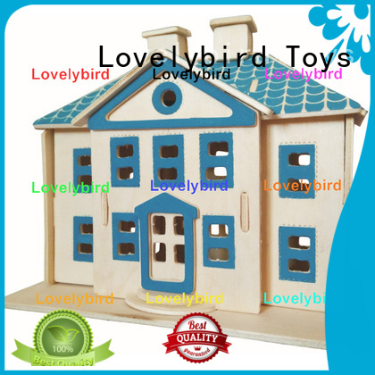 Lovelybird Toys good selling 3d wooden house puzzles factory for present